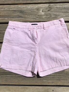 Tailor New York Pale Pink Seersucker Shorts